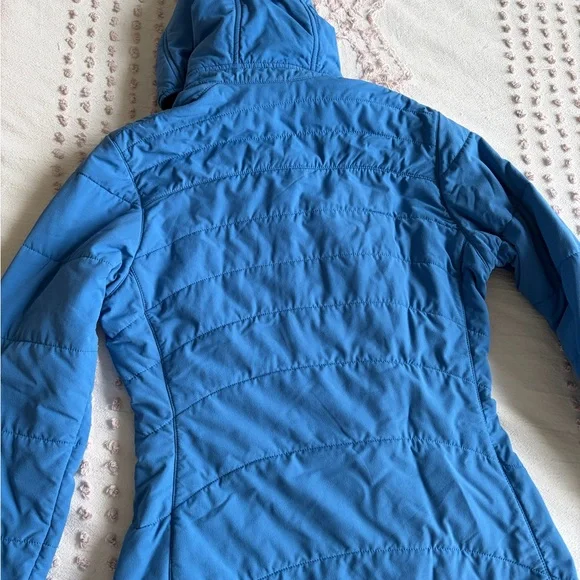 Outdoor Research Women's Bright Blue Hooded Puffer Jacket xs - Picture 7 of 11